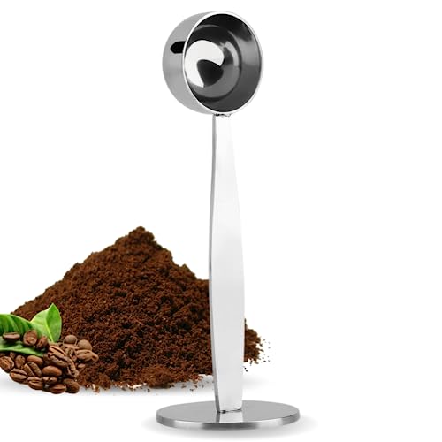 Jadeshay Cuillère Doseuse Café, Cuillere A Cafe, Café Mesure Tamper Cuillère en Acier Inoxydable, Petites Cuillères für Kaffee, Coffeeware