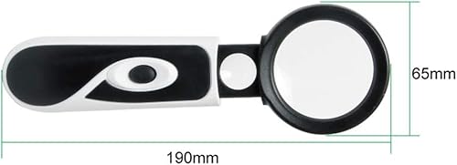 Miniatura 6 de MA-023 3.5X Times Lupa de mano con cinturón telescópico Luces LED 20 veces faro electrónico