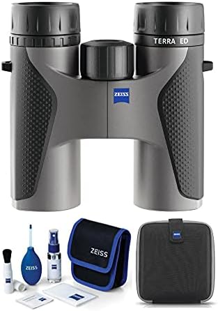 Zeiss Binóculos Terra ED 8 x 32 (cinza) com kit de limpeza de len...