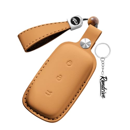 Coque de clé en cuir pour Geely Galaxy E5 et EX5, l'élégance marron châtaigne