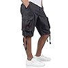 Surplus Raw Vintage Airborne Vintage Herren Cargo Shorts, Anthrazit, 5XL #4