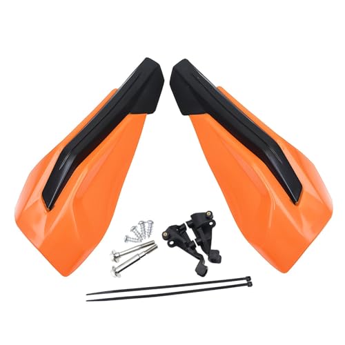 Protège-mains moto orange pour EXC et EXCF enduro de 2014 à 2023