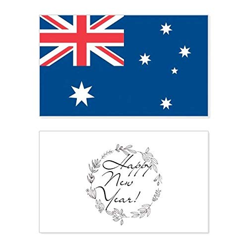 Tarjeta de felicitación de Australia para decorar tus regalos de Año Nuevo y enviar deseos