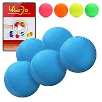 trabag Lot de 5 balles de jonglage - Avec rembourrage naturel - Pour