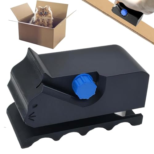 猫爪とぎ用段ボールカッター 10*5.8*5cm 3Dプリント段ボール切断機 猫 爪研ぎ 手持ちセーフティカッター DIYキャットスクラッチャーダンボールストリップツール