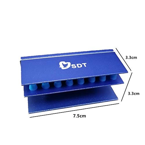 Smiledt 16 Holes Dental Fg Ra/Ca Burs Block Case Stand Holder 1.6Mm&2.35Mm Shank With Sillicone Autoclavable #TOP4