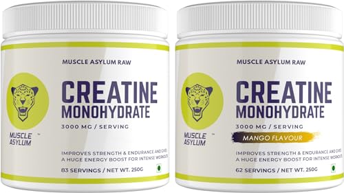 Image of Creatine Unflavored (83 ser) & Creatine Mango (62 ser)