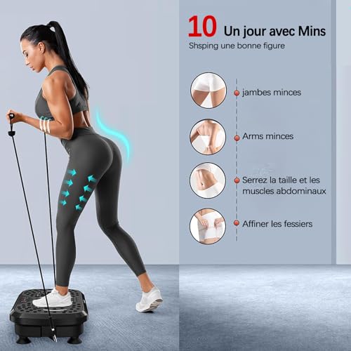 Plateforme vibrante perte de poids et drainage lymphatique 120 vitesses - 5