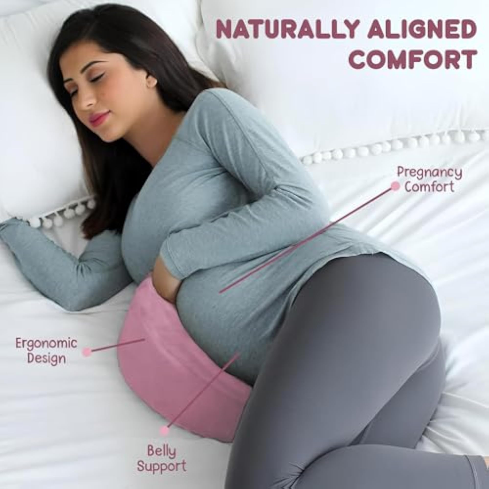 C-Shape Pregnancy Pillow, Maternity Support