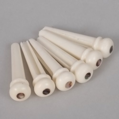 image for lotmusic 6 String Acoustic Guitar Bridge Bone Pins Saddle Nut/Speciall