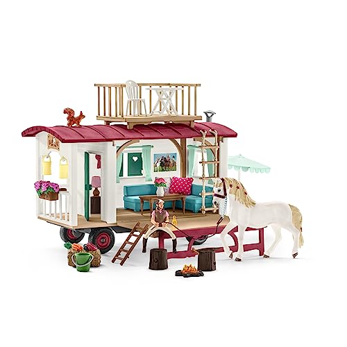 Schleich Horse Club | Avventura In Roulotte 72205 | Set Con Roulotte, Suv, 2 Personaggi, Cavallo & Cane | Accessori Per Cavalli Schleich | Giocattolo Dai 5 Anni | 113 Pezzi | Esclusiva Amazon - 6