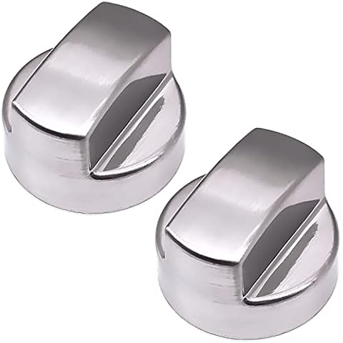 YMDparts Wolf Hood Knob Replacement 811195 805328 KIP5D44 5D44 B002MFNQ34 Ventilation Hood Knob for Sub-Zero Wolf in Silver Color(2 Pack) Cover