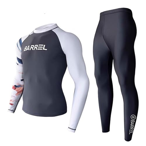 Letuwj Men's Rash Guard Sets Swimsuit Full Body Sun Protection Surfing Suit Wetsuit Long Sleeve Long Pants3