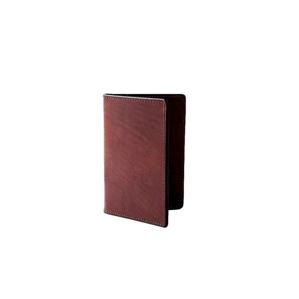 TANNER GOODSThin Durable Leather Passport Travel Wallet | Cognac Vegetable-Tanned Meridian English Bridle