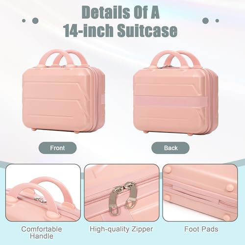 Image of Hardshell Luggage, Lightweight Durable ABS Suitcase, 20 /14 Inch Luggage
