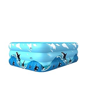 YAOUFBZ Opblaasbaar kinderbadje, opzetzwembad voor kinderen, inklapbaar zwembad voor baby’s en kinderen