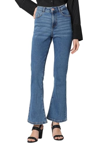 Image of VERO MODA Women's Relaxed Fit High Rise Jeans