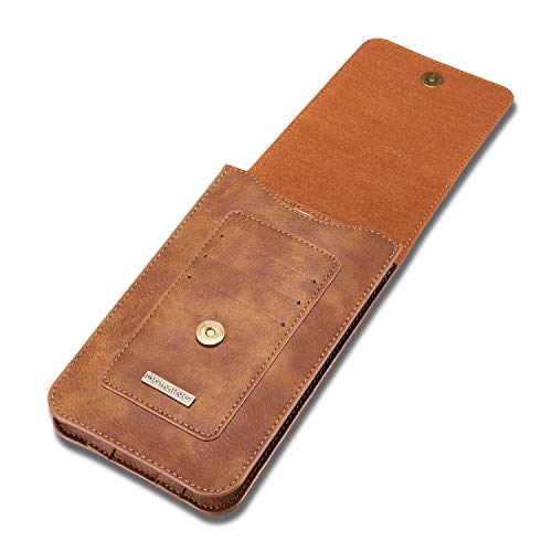 Étui en cuir véritable de qualité supérieure DG. MING compatible Samsung Note10+ et Galaxy A20S - 2