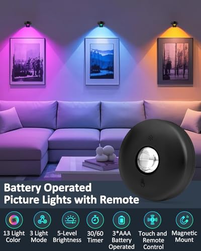 Luces de imagen con control remoto para solucionar zonas oscuras en armarios de cocina 2