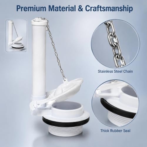 NANABIMIC 3-inch Toilet Flapper Replacement Kit for 2-Piece Toilets - 5