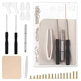 161 Stück Brillen Schrauben Reparatur Set, Minischrauben Set für Brillen, Schrauben Brillenbügel Mit Mini Brillenschrauben, Brille Nasenpads Silikon, Pinzette, Mikro Schraubendreher, Reinigungstuch