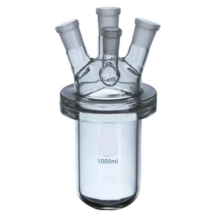 Kolba ze szkła borokrzemowego o wysokiej zawartośc Reaktor z czteroszyjną kolbą ze szkła borokrzemianowego, 500/1000/2000 mL do laboratorium(500ml 24x19x3)