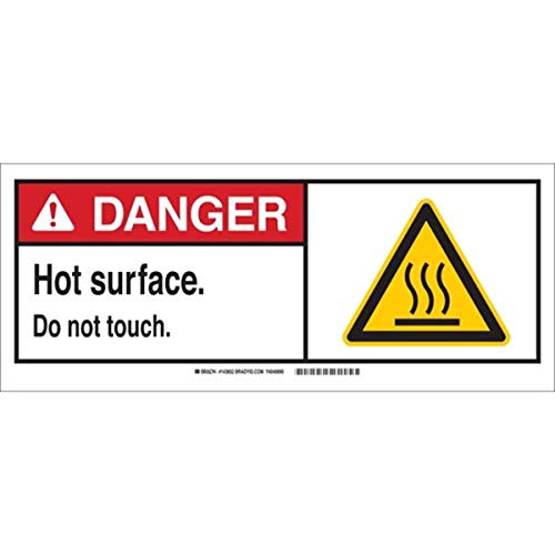 Panneau danger hot surface do not touch pour sécuriser vos machines