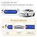 Ywdiml 10PCS Car LED Side Marker Indicator Lights, DC12-24V 4 LED Trailer Front Rear Clearance Lamp, High Brightness Truck Tail Marker Warning Lamp, Universal for Truck Lorry Trailer (Blue)