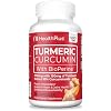 Health Plus Turmeric Curcumin, 90 Capsules, 30 Serving