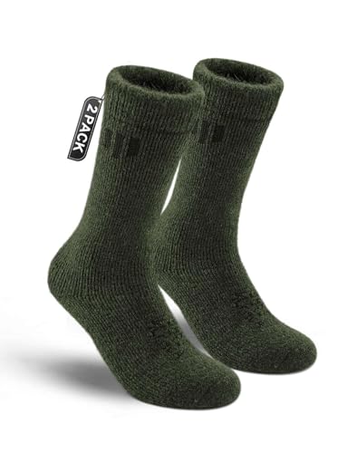 Juclise Men's Thermal Alpaca Crew Socks, Thick...