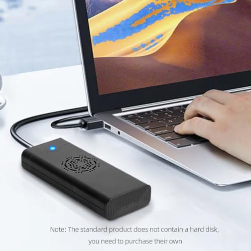 Caja externa SSD M.2 NVME con ventilador y Puerto Type-C miniatura 4