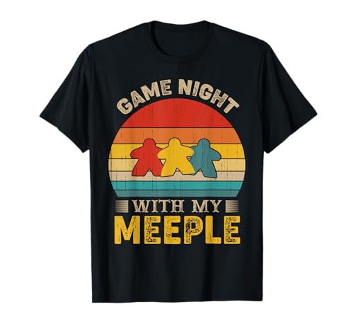 Cool Game Night with my Meeple Board Game Group T-Shirt