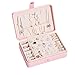 Produktbild Schmuckschatulle Knopf Schmuckschatulle Ohrringe Make-up Aufbewahrungsbox Ring Box Beauty Travel Box, China, Pink