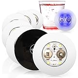 HOCHWERTIGES LICHT: Die Flaschenlichtsticker verfügen über 4 LED-Leuchten. Das Licht reflektiert und dehnt sich durch den transparenten Behälter aus!