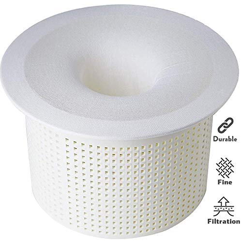 TOPOWN 10 pcs Chaussettes Skimmer Piscine Poche Filtrante Pre-Filtre jetable pour des filtres, des paniers de Skimmer prefiltre Piscine jusqu'à 24 cm