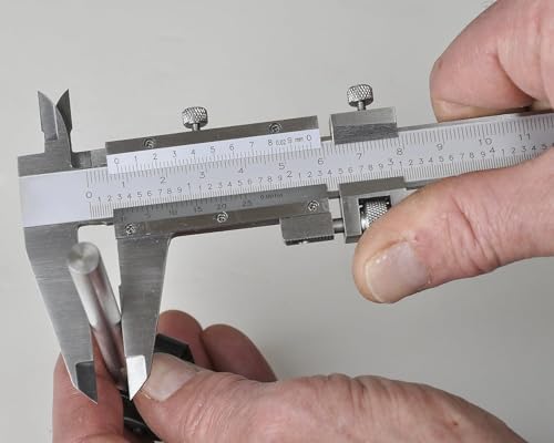 Image of Vernier Caliper 0-200mm / 8 Inch Precision Measuring Tool, Hardened Stainless Steel Manual Caliper with Dual Scale (Metric & Inch), Inside Outside Depth Step Gauge (manual caliper 200mm)