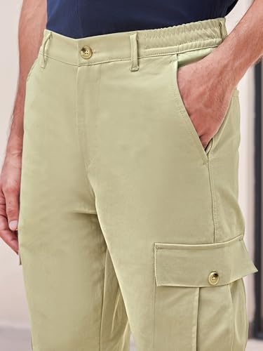 Image of Cargo Elastic Waist Band Cargo Pants for Men 5895