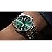 Citizen Men's Eco-Drive Classic Peyton Watch, 3-Hand Date, Sapphire Crystal, Luminous Markers, Silver/Green Dial