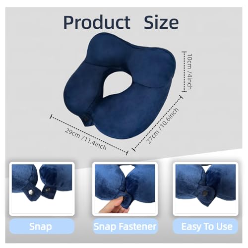 Almohada Inflable de Viaje Suave de Terciopelo miniatura 3