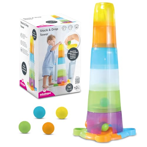 Image of Edushape Stack & Drop Tower, Multi