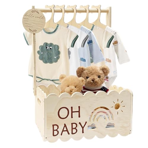 Cesta Para Baby Shower Con Perchero Cajas