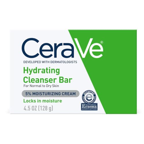 CeraVe Hydrating Cleanser Bar, Face Wash with...