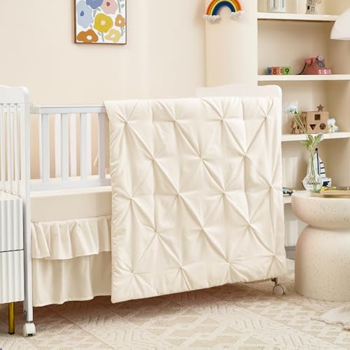 NacoMoco 3-Piece Crib Bedding Set for Girls Boys...