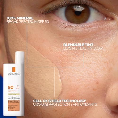 image for Bundle of La Roche-Posay Anthelios Tinted Sunscreen SPF 40+, Broad Spe