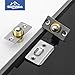 HOMOTEK 2 Pack Closet Door Ball Spring Catch Replacement Drive in Ball Catch Adjustable French Door Hardware Door Ball Latch with Strike Plate, Satin Nickel