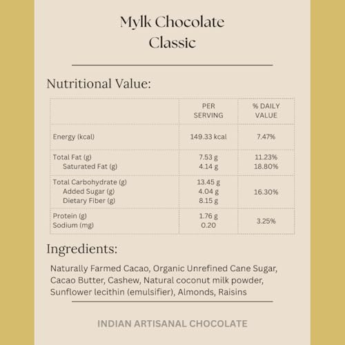 Image of Darkins Vegan Mylk Fruit & Nuts Chocolate | Unrefined Cane Sugar | Gluten-free | Hand Crafted Chocolate | 50 Gm Each Pack Of 2