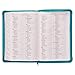 KJV Holy Bible, Standard Size Faux Leather Thumb Index & Ribbon Marker, King James Version, Turquoise, Zipper Closure (KJV Deluxe Gift Editions)