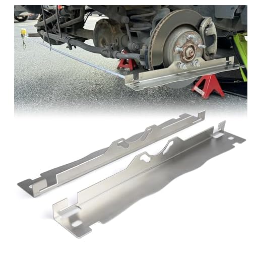 Lupar Heavy Duty Toe Alignment Tool Plates, Upgrade Stainless Steel Wheel Alignment Tool Plate with Hanging Holes for Easy Wall-Mounted Storage, Silver(Excluding Tape Measures)