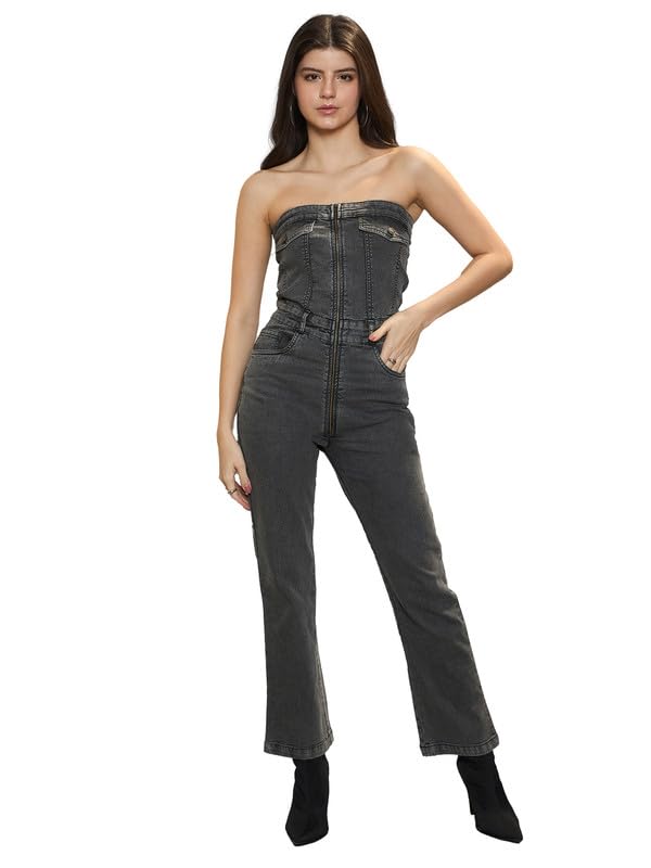 Image of barcino Black Knitted Halter Neck Cut-Out Jumpsuit