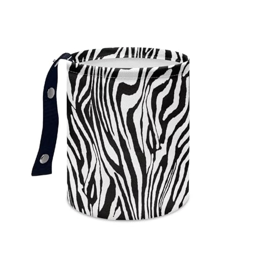 Image of Zebra Automotive Garbage Can Small Trash Can Waterproof Collapsible Multipurpose Car Storage Bag Car Accessories